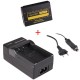 Batterie LP-E17 pour appareil photo Canon EOS 200D avec chargeur inclus 