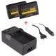 2 batteries LP-E17 pour appareil photo Canon EOS M3 + chargeur