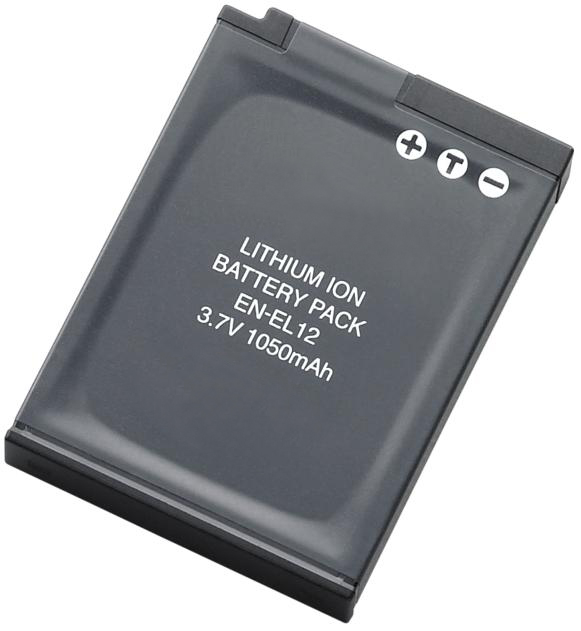vhbw 2x batteria sostituisce Nikon EN-EL12 per fotocamera (700mAh, 3,6V, Li-Ion